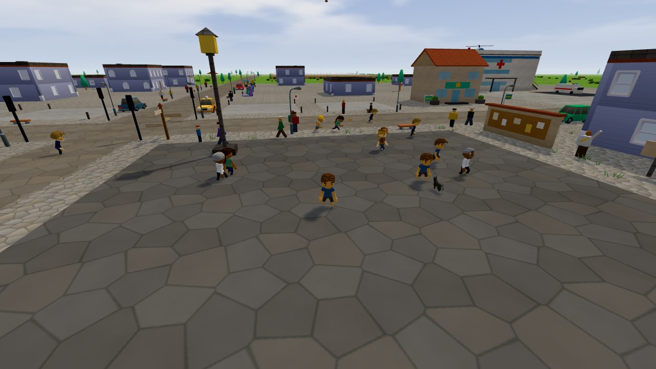 Basecamp, the busy hub town where every adventure starts.
