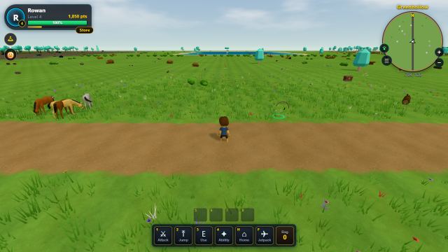 Greenhollow's fields, full of herds, hikers and farm animals.