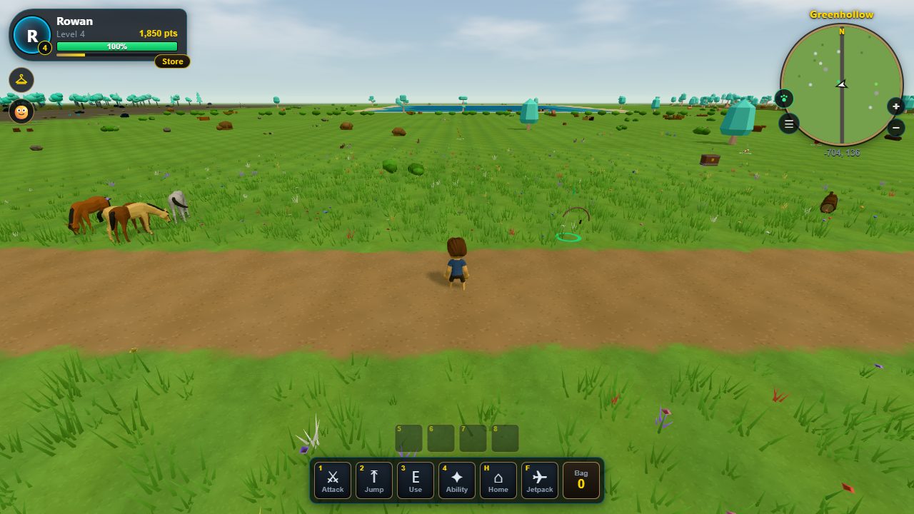 Greenhollow's fields, full of herds, hikers and farm animals.